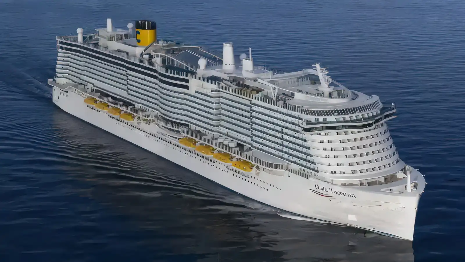 Costa Toscana sailing on open water