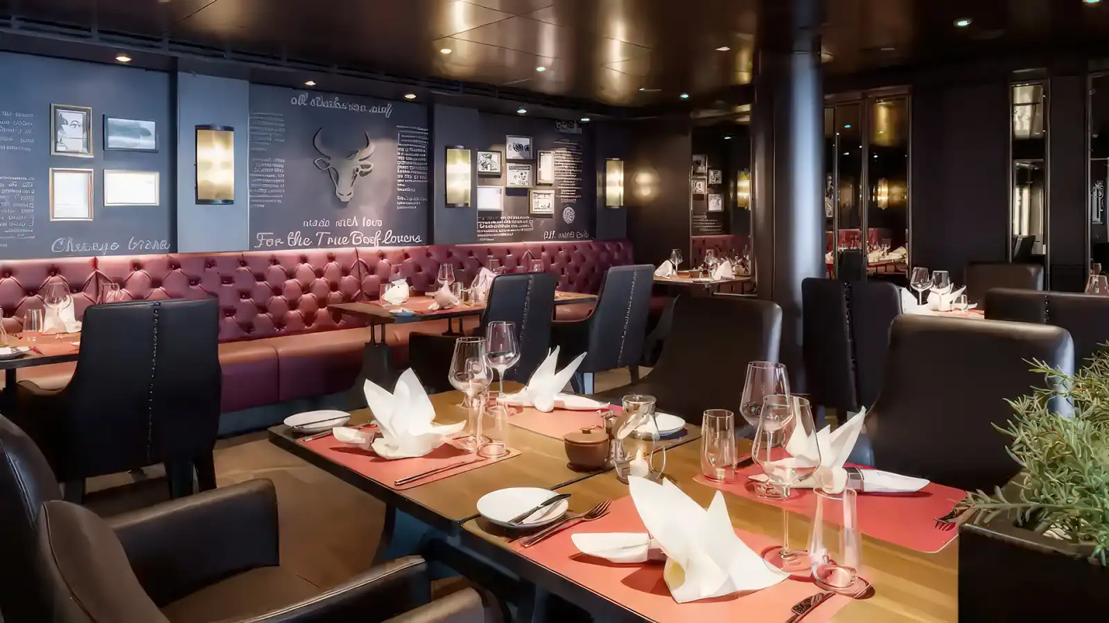 A main dining room aboard an MSC ship